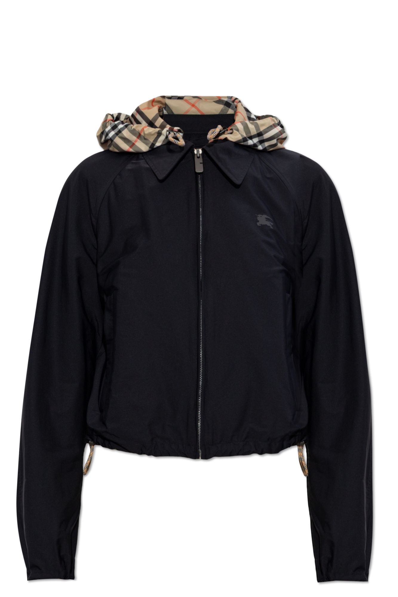BURBERRY アウター Burberry Morland Knit Check Zip Jacket Taupe Men's - FW25 - US